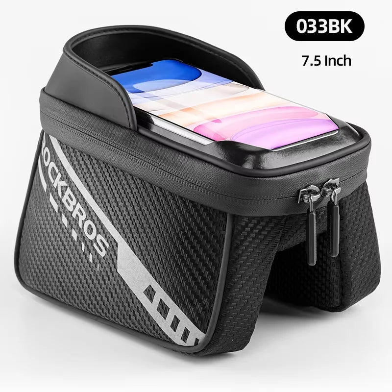 Bike Top Tube Bag Rainproof Cell Phone Touch Screen Bag