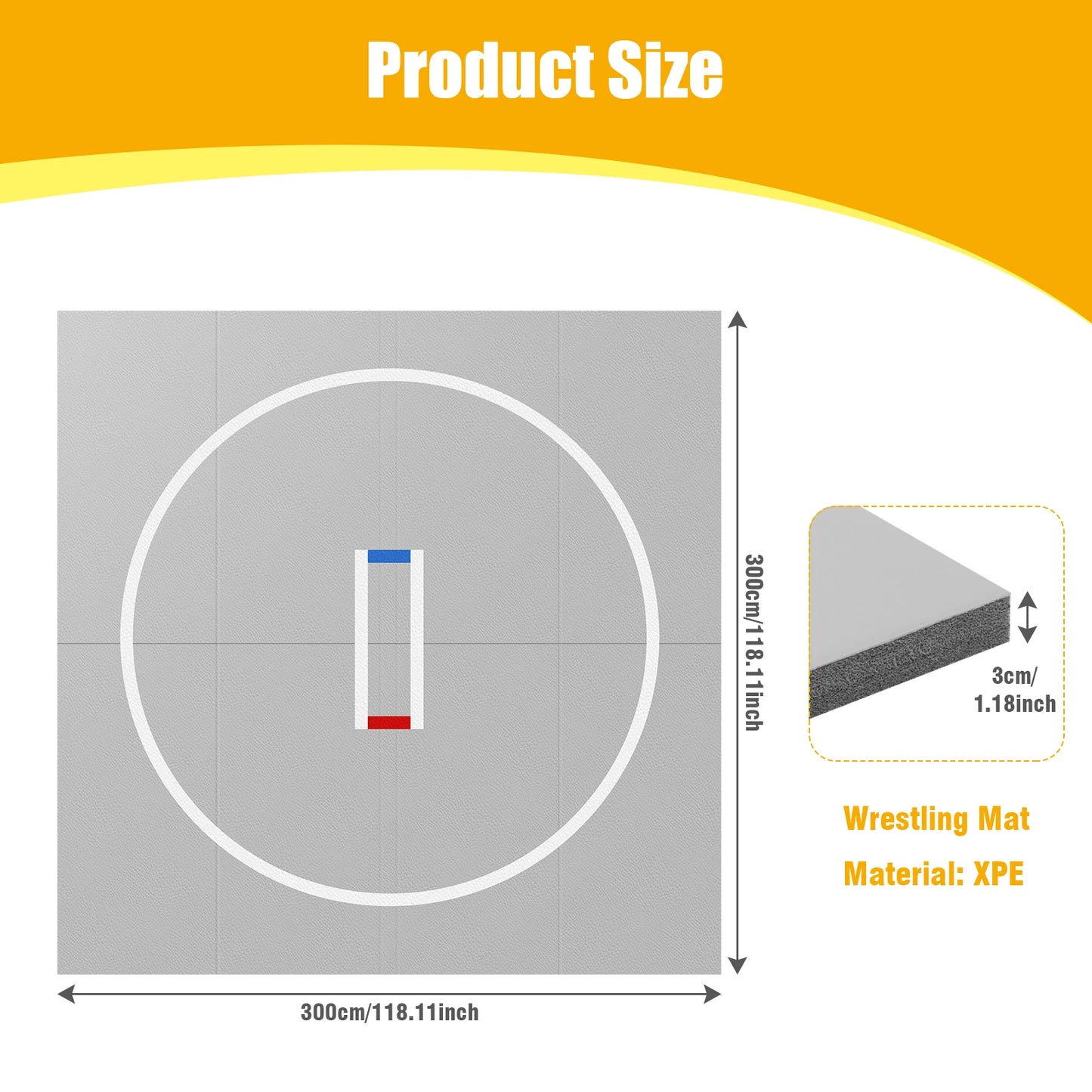 Anti-Slip for Grappling Martial Art Boxing Judo Jiu Jitsu Wrestle Mats