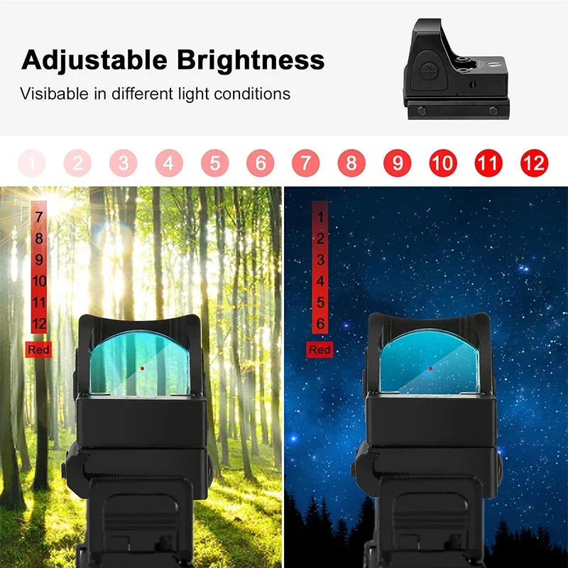 Mini Red Dot Sight Collimator Reflex Sight Scope