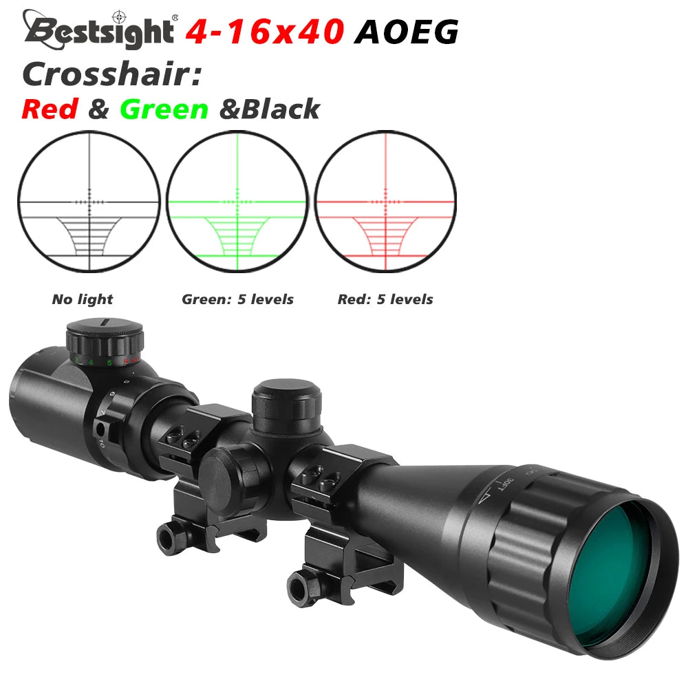 Hunting Scope Red&Green Dot Illuminated Sight