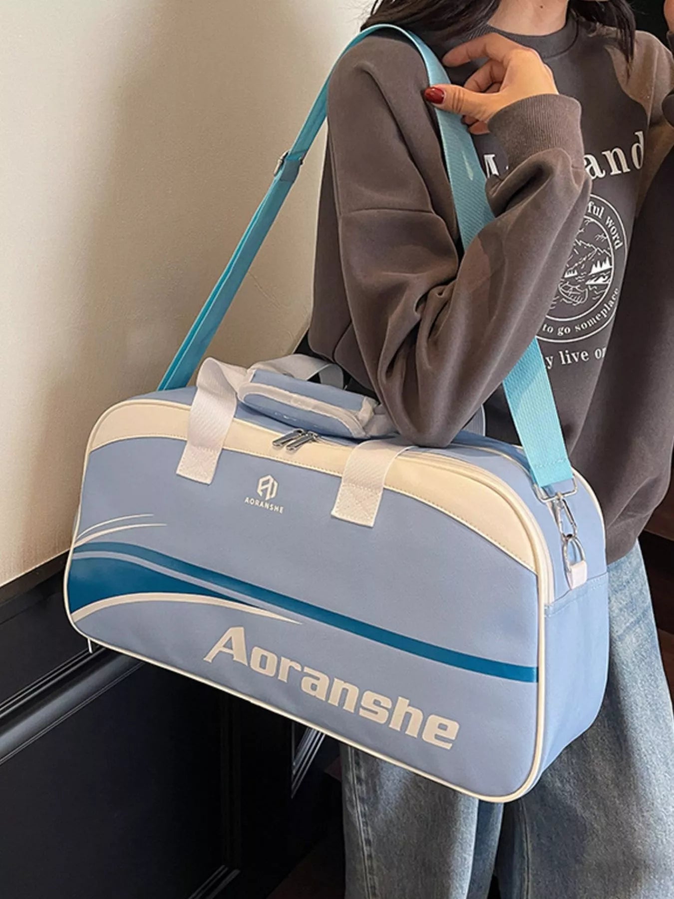 Contrast Sports Duffel Bag