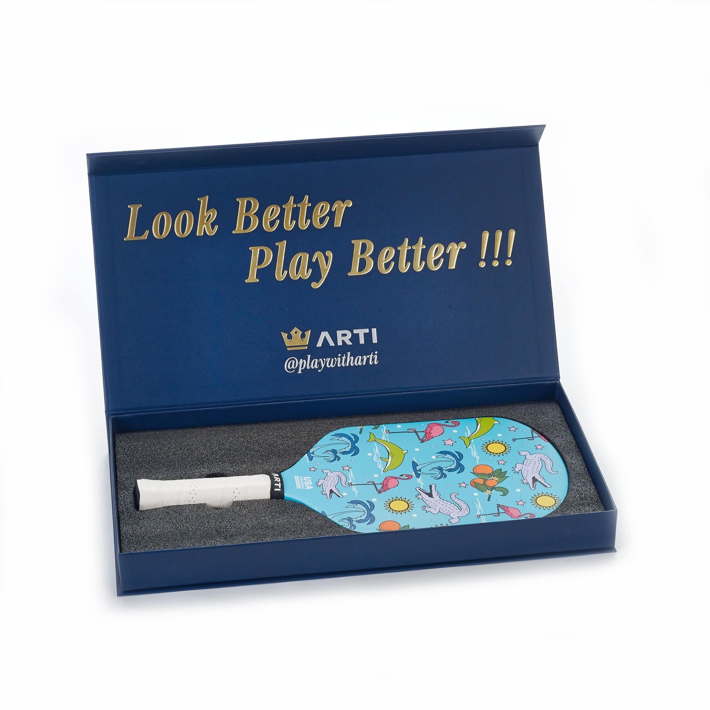 ARTI 16mm T700 Carbon Fiber "FLORIDA" Pickleball Paddle - USA Pickleball Approved