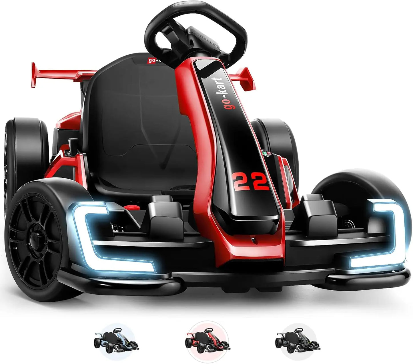 24V Kids Electric Go Kart with Adjustable Seat, 2 Speed