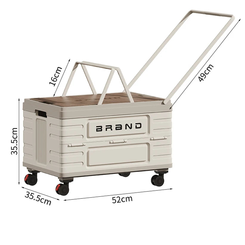 Heavy-Duty Mobile Organizer with 4 Silent Wheels, Multi-Functional