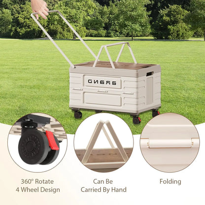 Heavy-Duty Mobile Organizer with 4 Silent Wheels, Multi-Functional