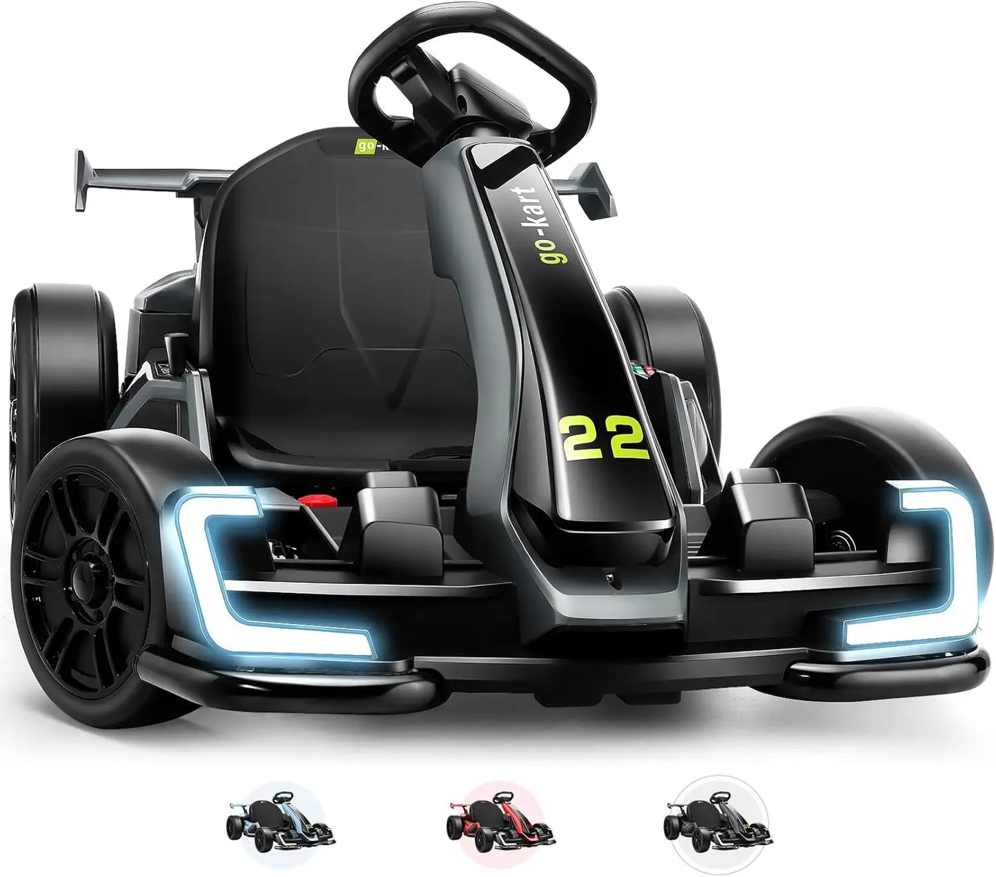 24V Kids Electric Go Kart with Adjustable Seat, 2 Speed