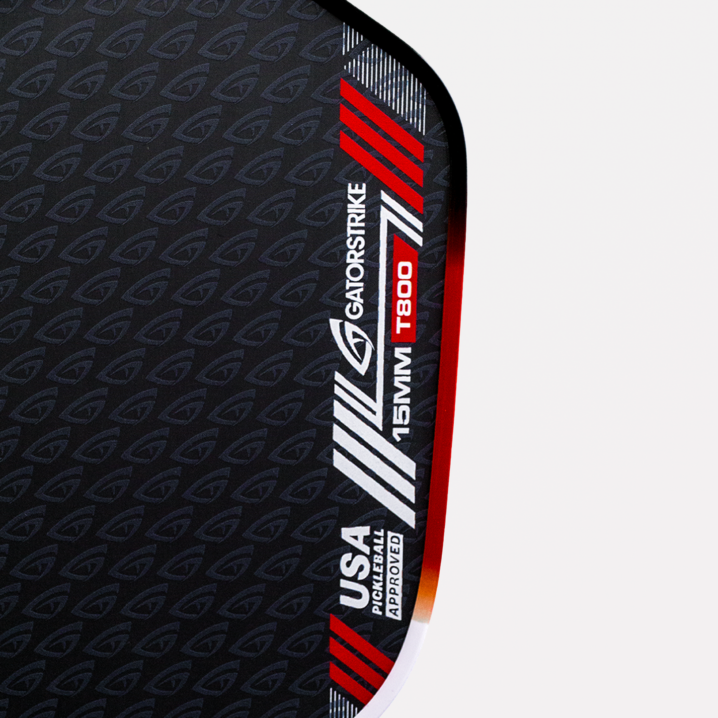 GatorStrike A.R.M.O.R Gen 5X — 15mm Raw Carbon All-Court Pickleball Paddle