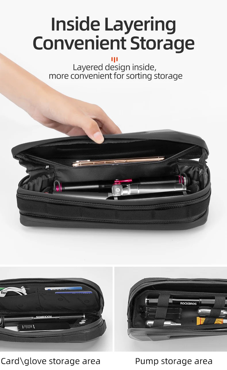 Bicycle Bag Hard Shell Waterproof Big Capacity