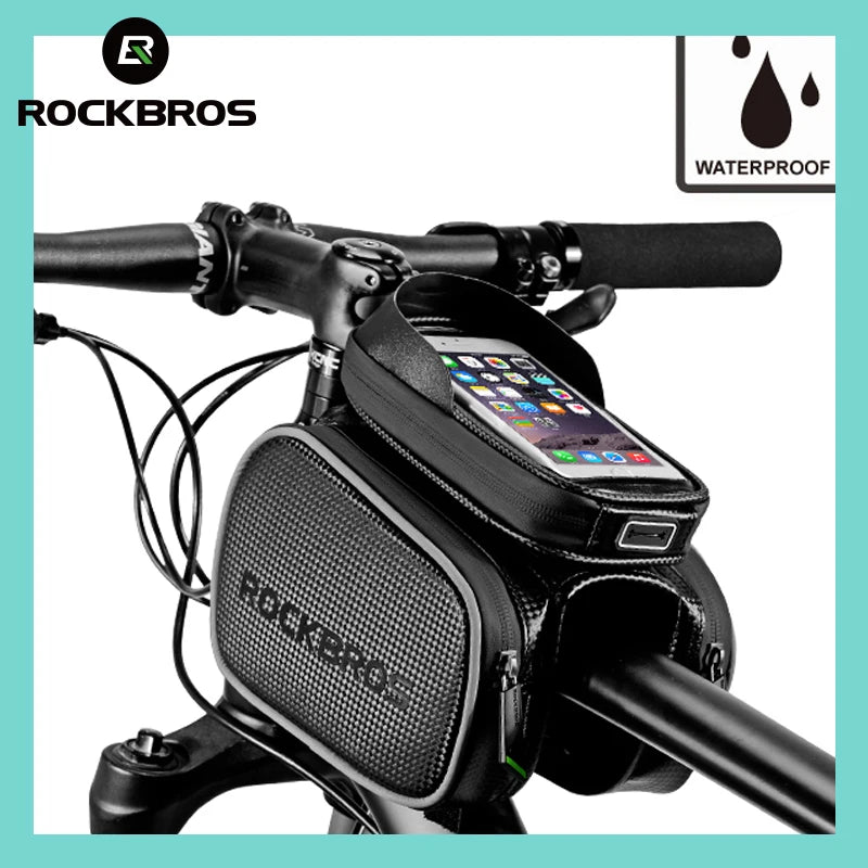 Bike Top Tube Bag Rainproof Cell Phone Touch Screen Bag