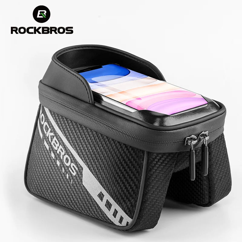 Bike Top Tube Bag Rainproof Cell Phone Touch Screen Bag