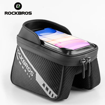 Bike Top Tube Bag Rainproof Cell Phone Touch Screen Bag