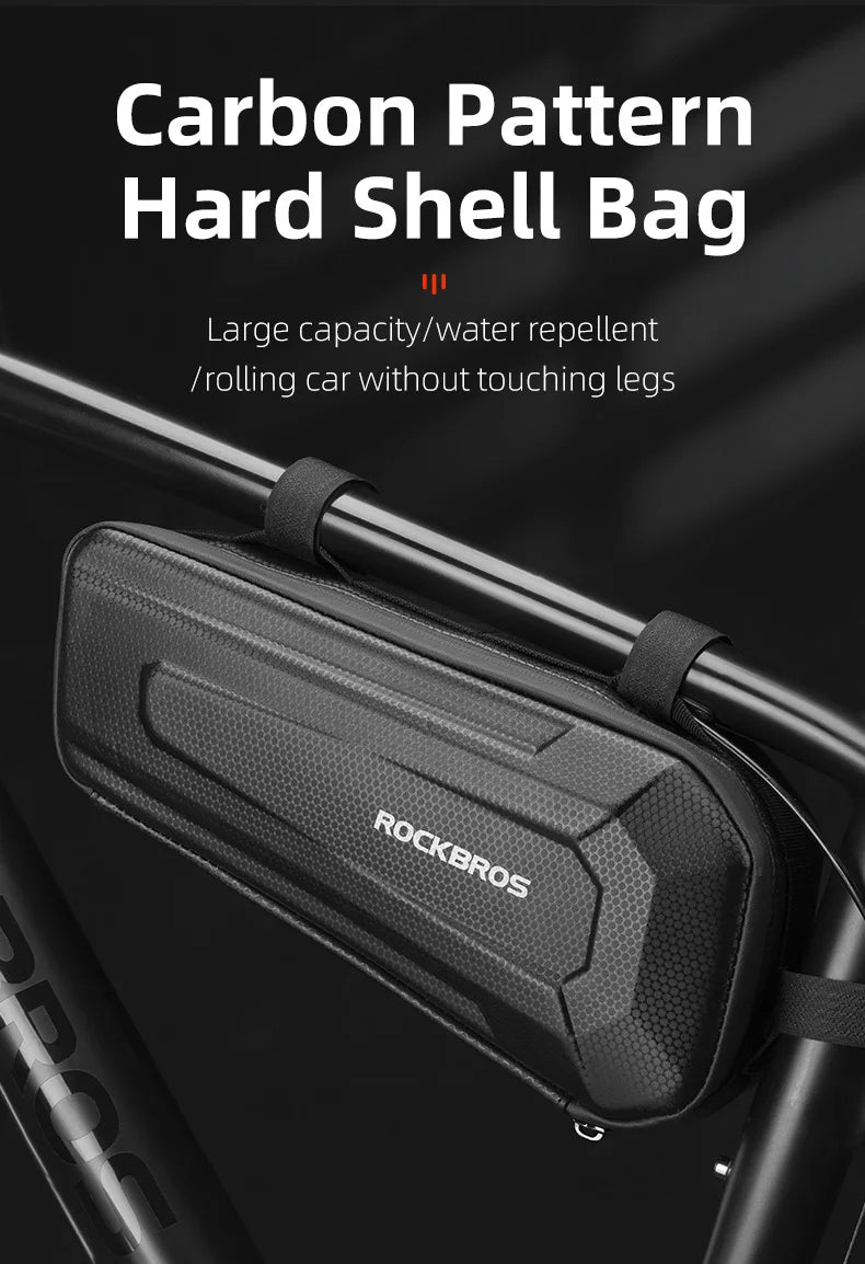 Bicycle Bag Hard Shell Waterproof Big Capacity