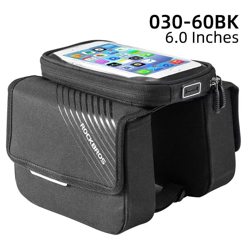 Bike Top Tube Bag Rainproof Cell Phone Touch Screen Bag