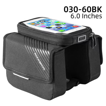 Bike Top Tube Bag Rainproof Cell Phone Touch Screen Bag