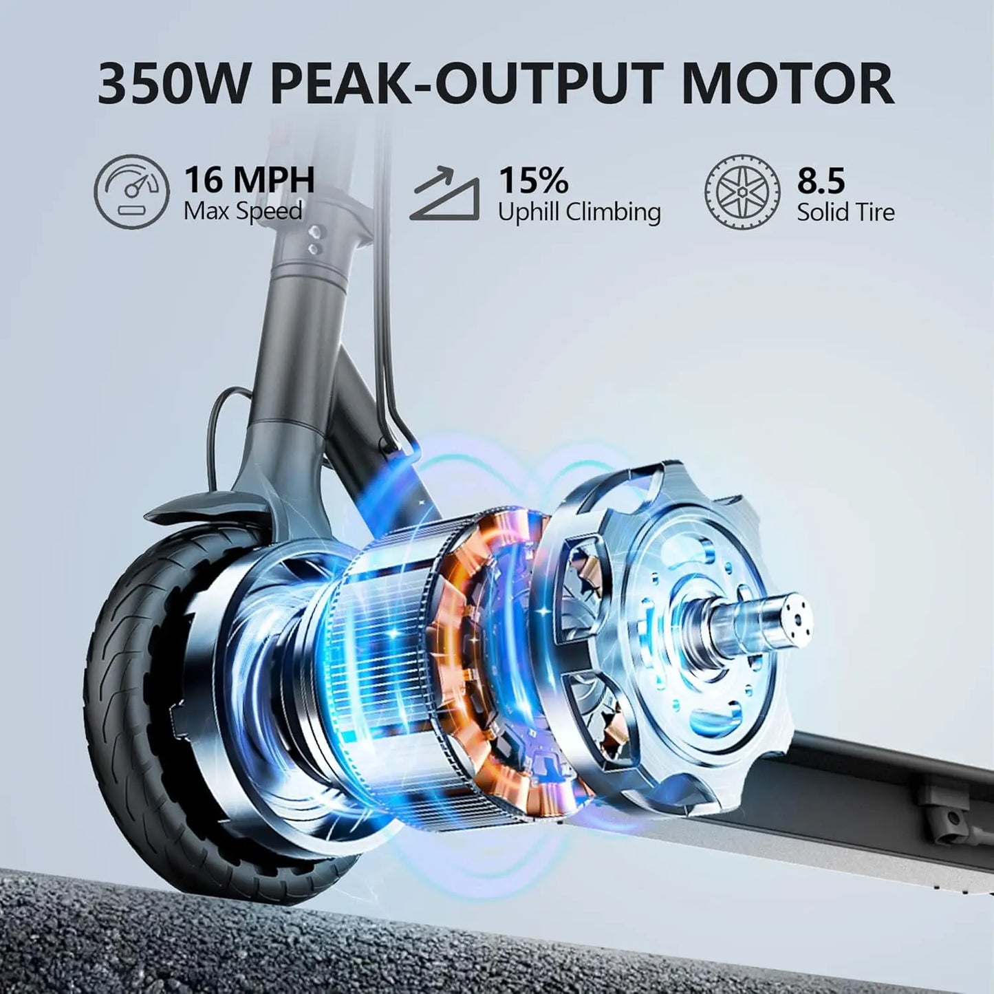Ladped LP60 Electric Scooter 350W 19 MPH Foldable Urban Commuter 16 Miles Range