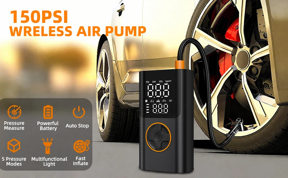 Portable Air Pump Set with Power Bank