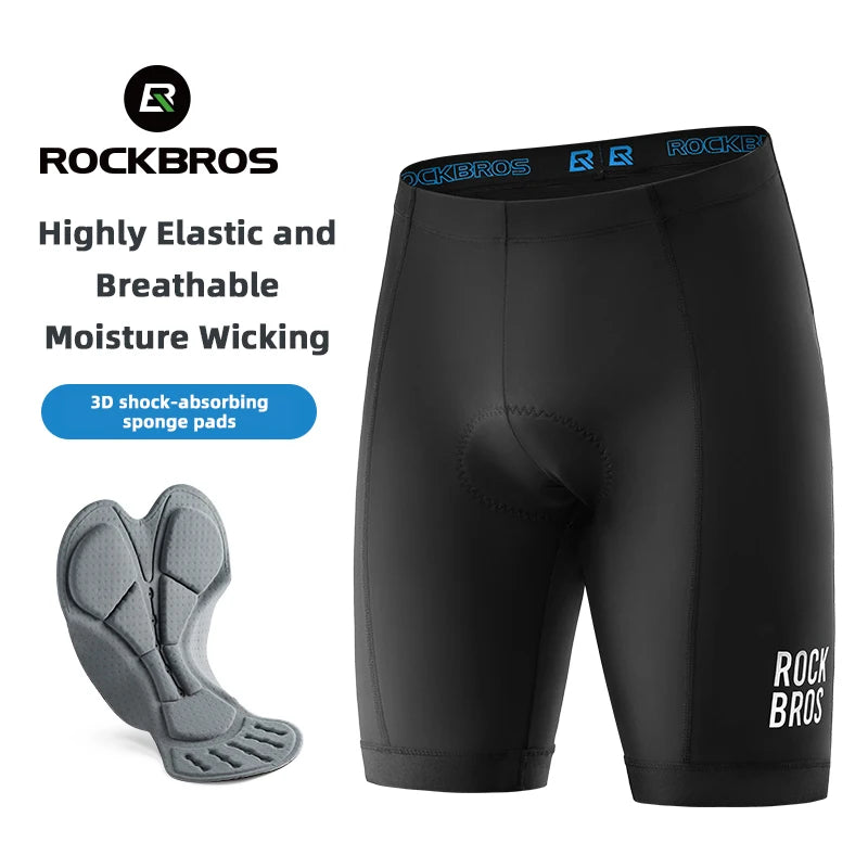 ROCKBROS Men's Cycling Shorts  Gel Pad  Riding