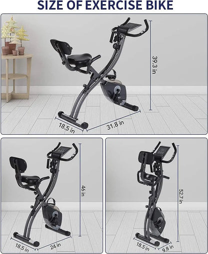 Exercise Bike Folding Pulse Sensor LCD Monitor