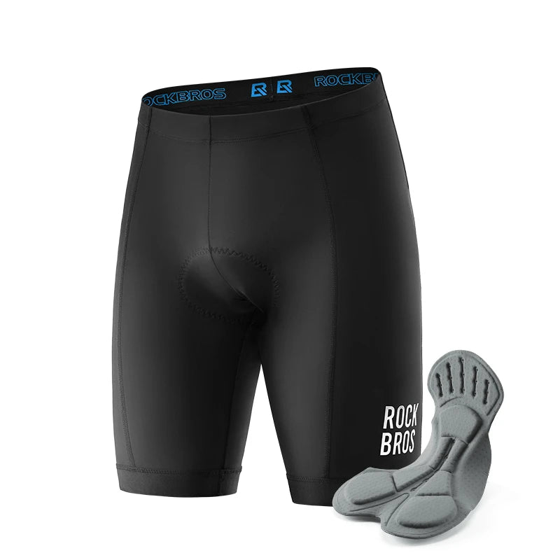 ROCKBROS Men's Cycling Shorts  Gel Pad  Riding