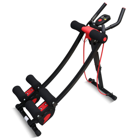 Dual Track Ab Machine Adjustable Waist Trainer Foldable