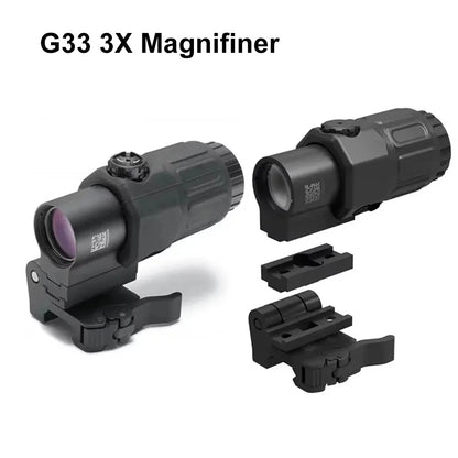 Magnifier Scope With Switch to Side Quick Detachable QD Mount For Hunting