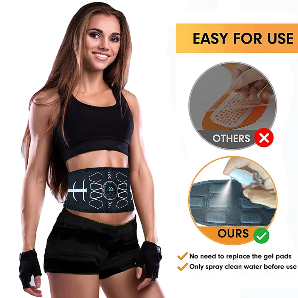 Abdominal Toning Belt Muscle Stimulator Fitness Equipment
