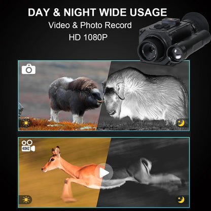 Helmet Night Vision Long-Distance Hunting Goggles Telescope