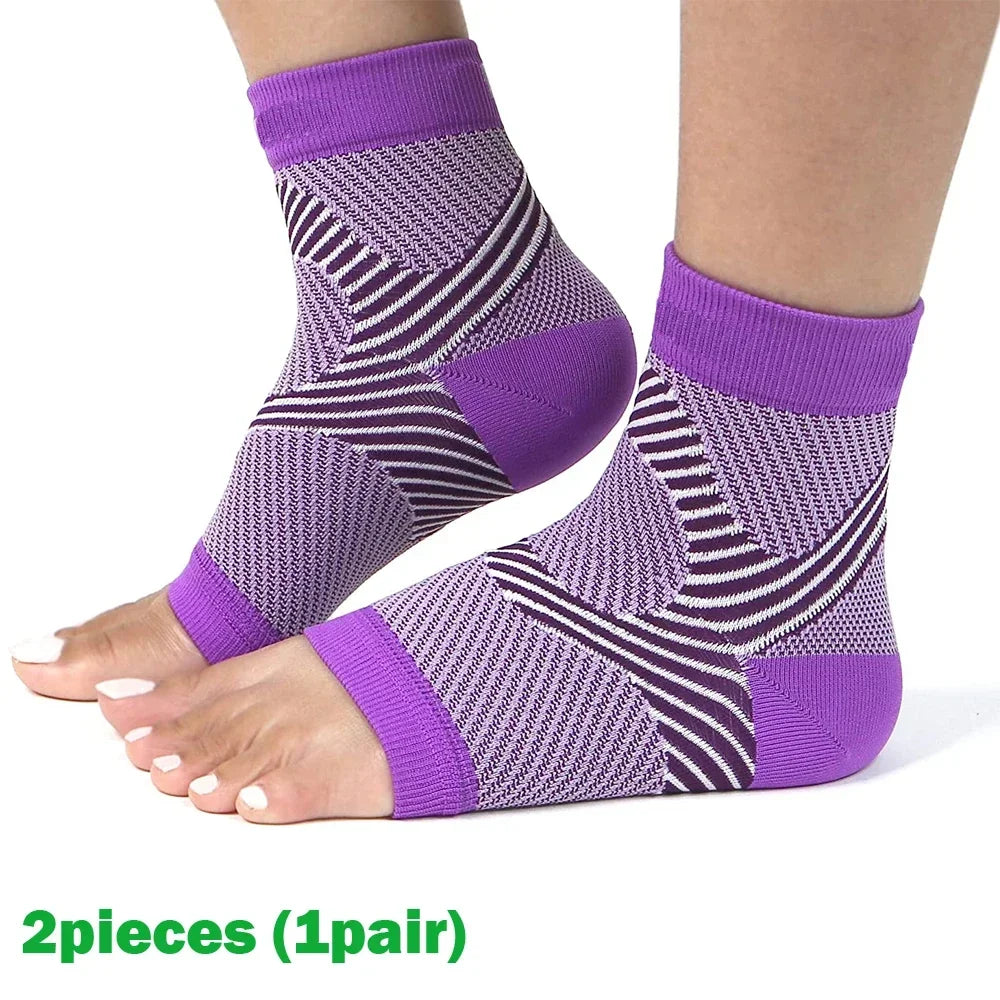 Plantar Fasciitis Splint Night Compression Sock Heel Supports