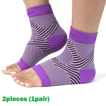 Plantar Fasciitis Splint Night Compression Sock Heel Supports