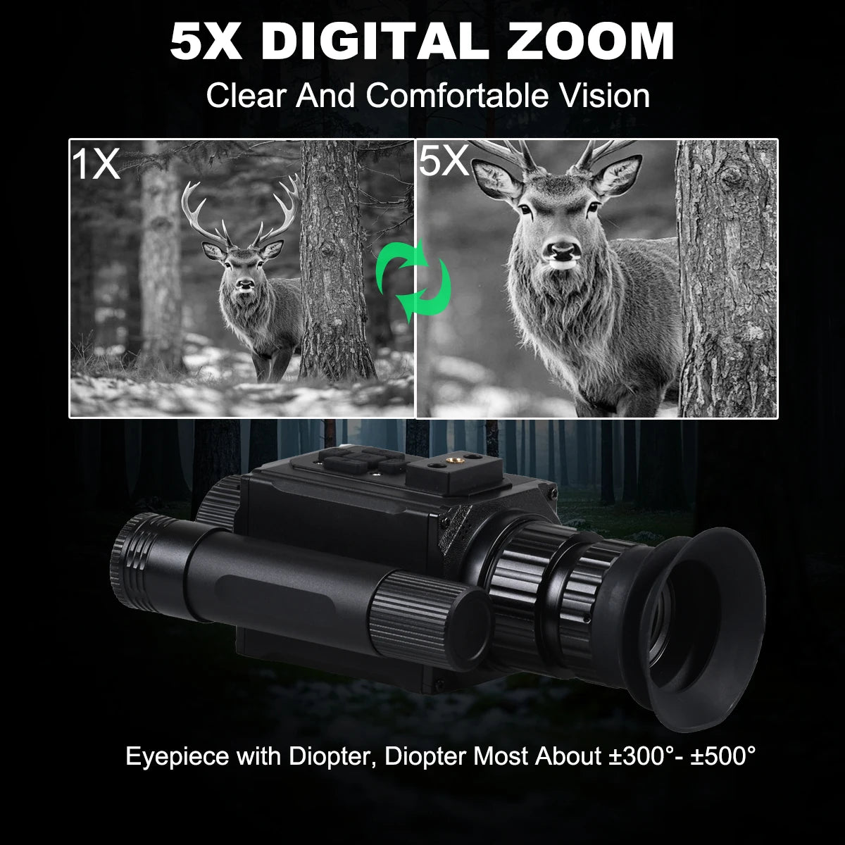 Helmet Night Vision Long-Distance Hunting Goggles Telescope