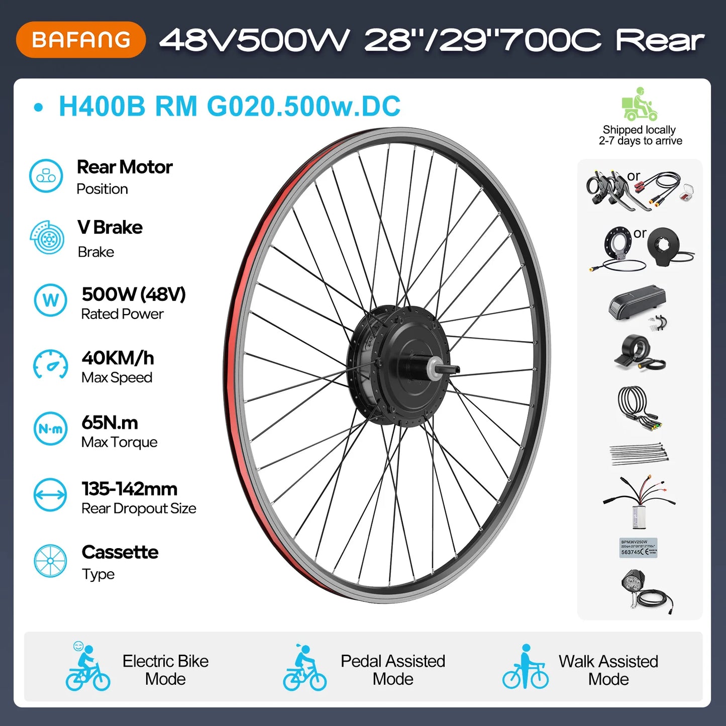 [On Sale ] Rear Motor Wheel Hub Drive 26 Inch