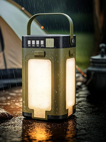 Power Bank Rechargeable Solar Camping Lantern Portable