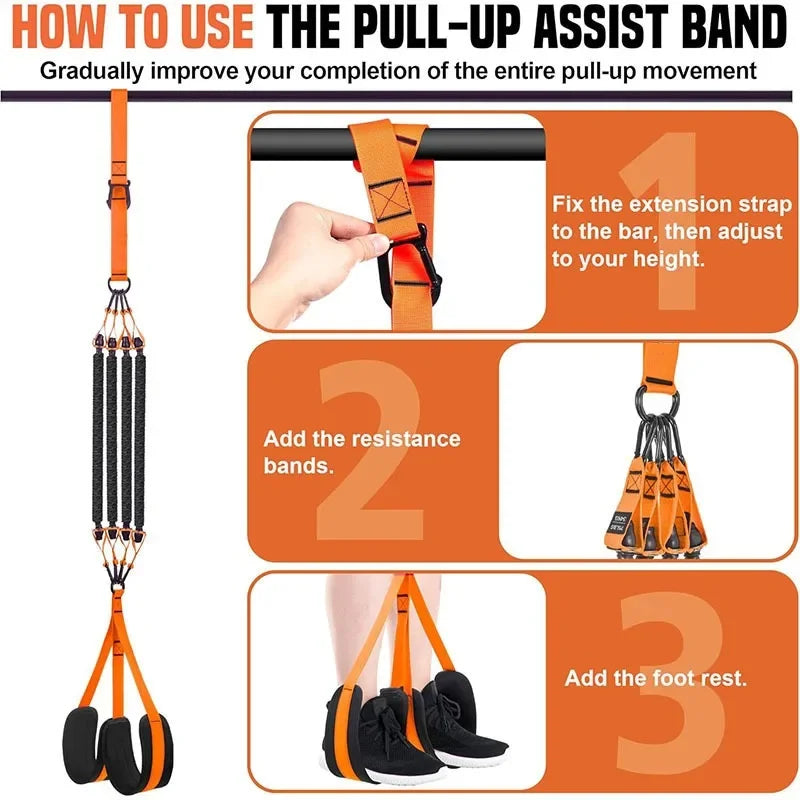 Resistance Strap for Pull-ups Training Workout Body Stretching
