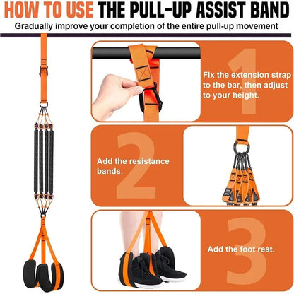 Resistance Strap for Pull-ups Training Workout Body Stretching