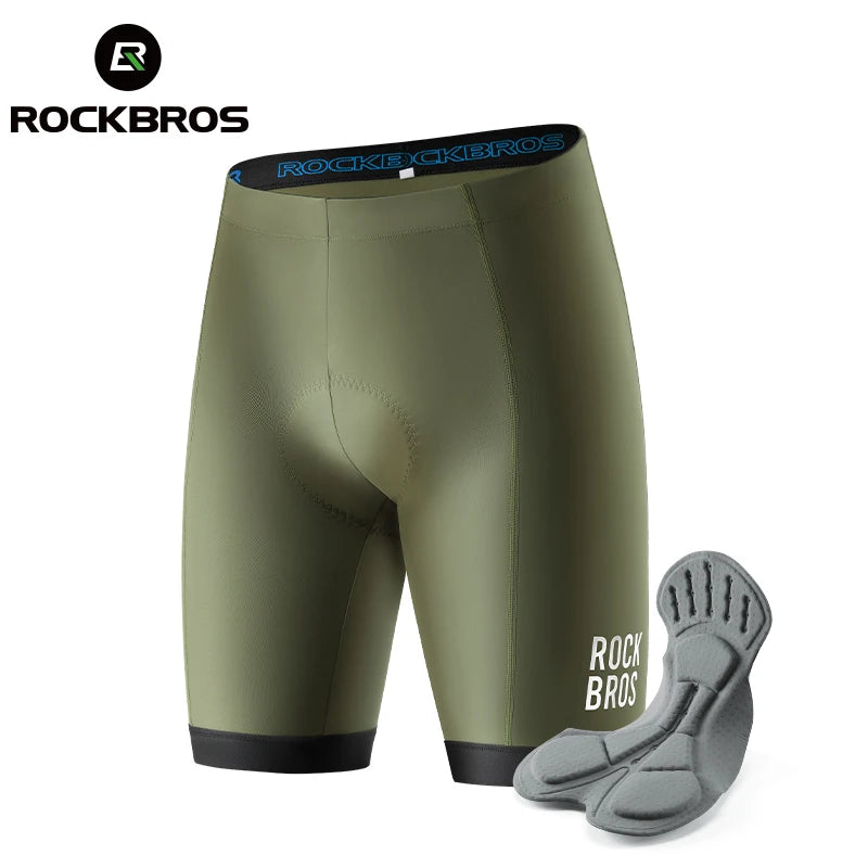 ROCKBROS Men's Cycling Shorts  Gel Pad  Riding