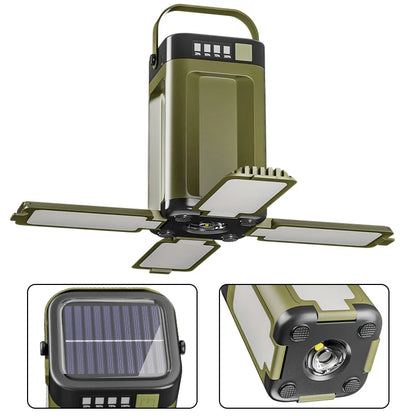 Power Bank Rechargeable Solar Camping Lantern Portable