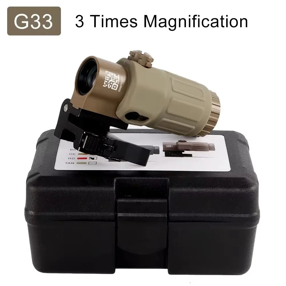 Magnifier Scope With Switch to Side Quick Detachable QD Mount For Hunting