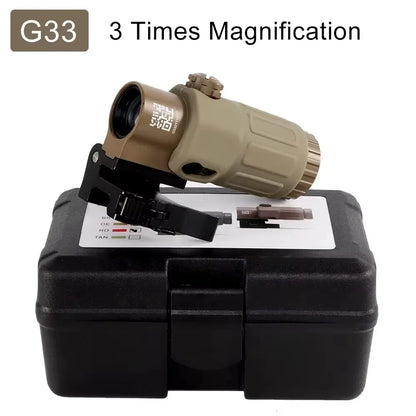 Magnifier Scope With Switch to Side Quick Detachable QD Mount For Hunting