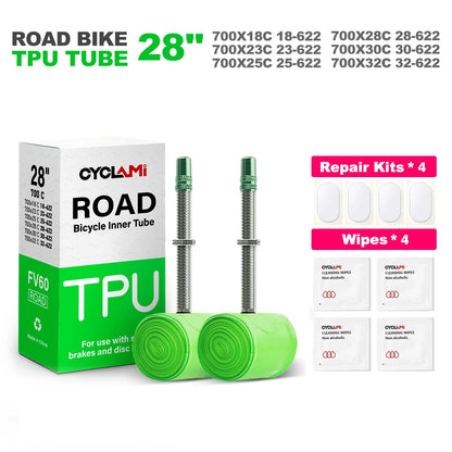 2pcs Bike Inner Tube  60mm Length French Valve Super Light