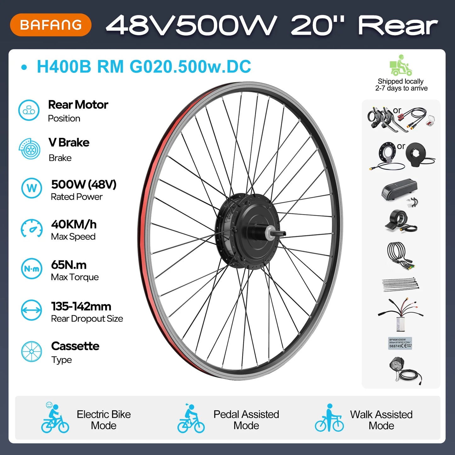 [On Sale ] Rear Motor Wheel Hub Drive 26 Inch