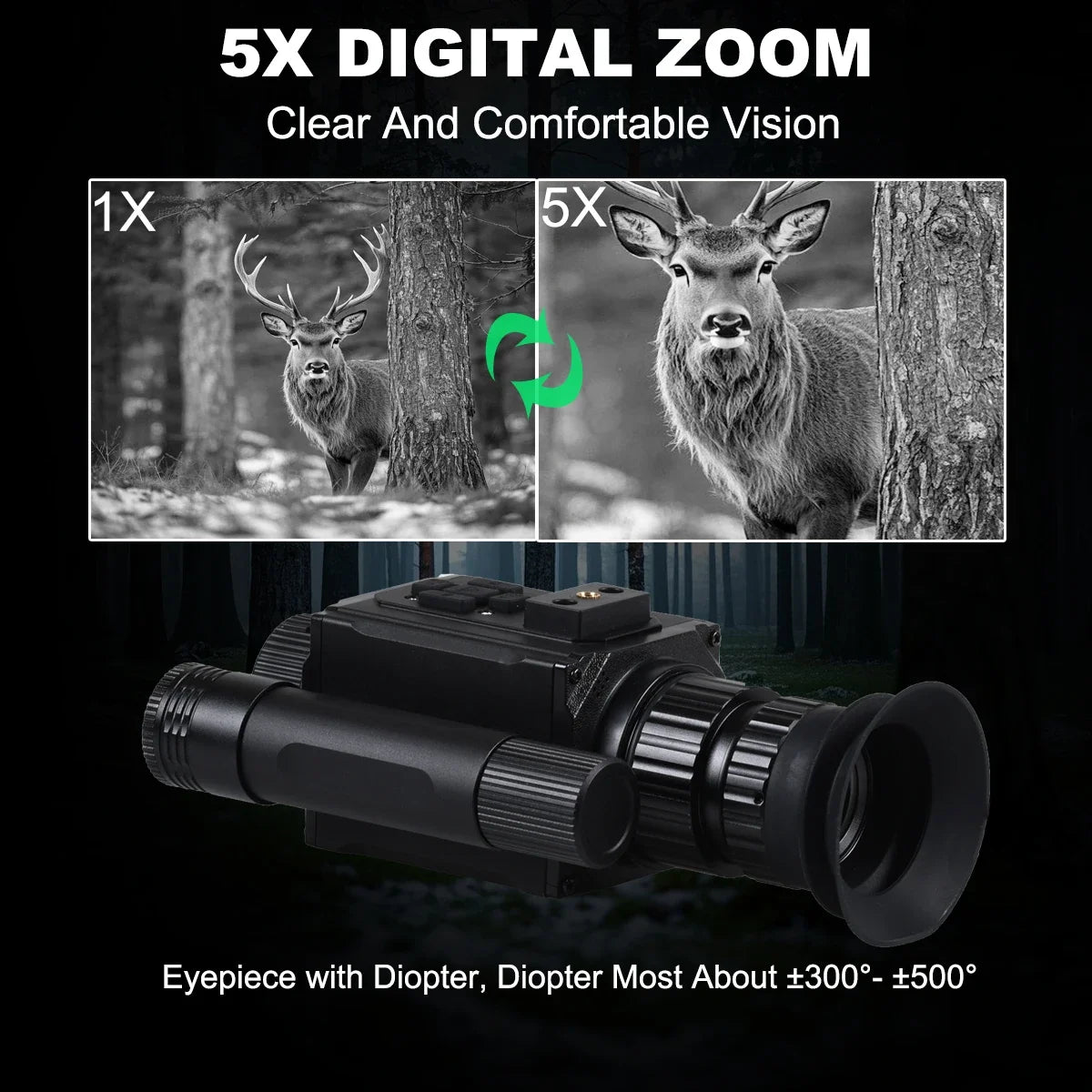 Helmet Night Vision Long-Distance Hunting Goggles Telescope