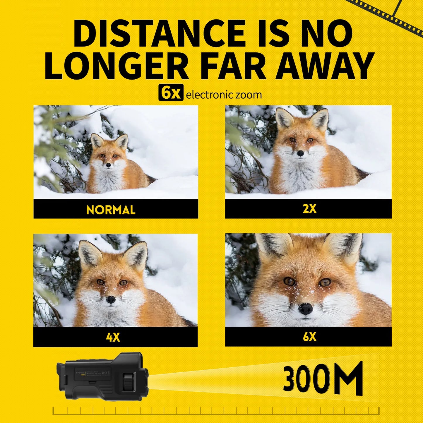 Telescope Night Vision Digital Zoom Hunting Camping Dual Use