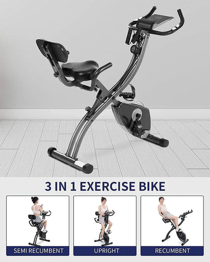 Exercise Bike Folding Pulse Sensor LCD Monitor