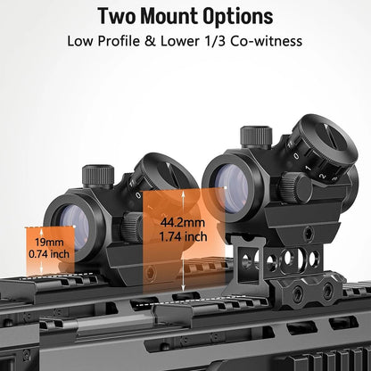 Red Dot Sight 1x25mm Waterproof & Shockproof & Fog-Proof