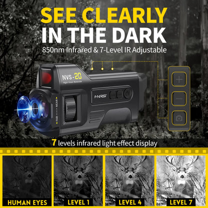 Telescope Night Vision Digital Zoom Hunting Camping Dual Use