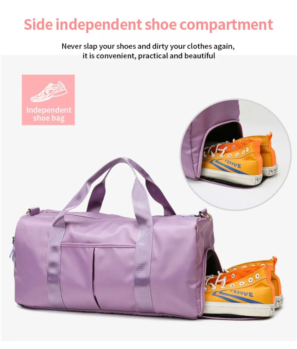 Outdoor Waterproof Nylon Sports Gym Bags Training