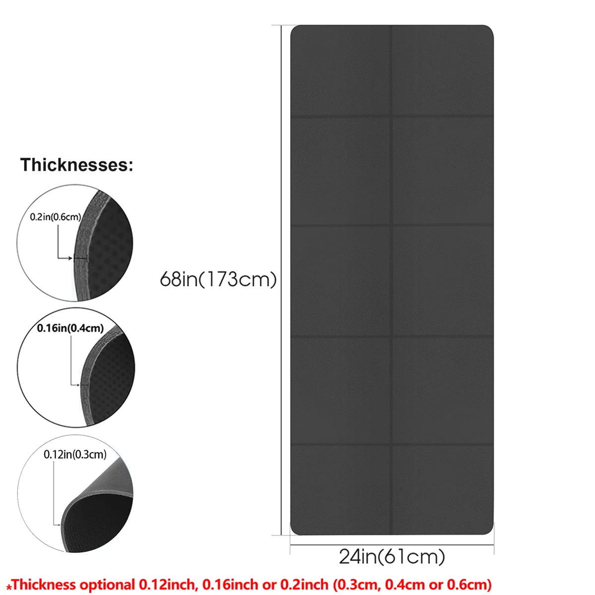 Foldable Yoga Travel Fitness Exercise Mat