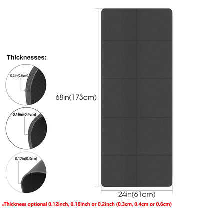 Foldable Yoga Travel Fitness Exercise Mat