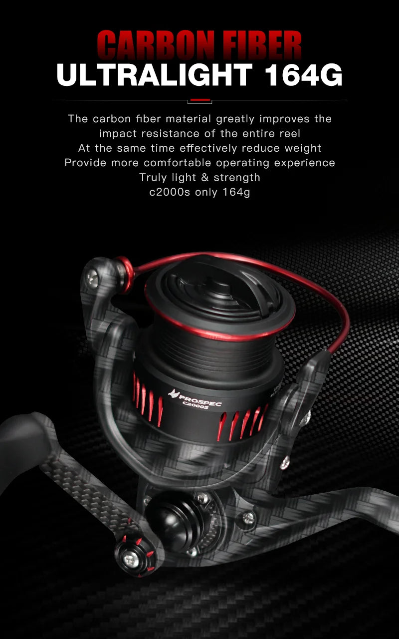 Spining Reel Ultralight Carbon Fiber Freshwater Saltwater Fishing