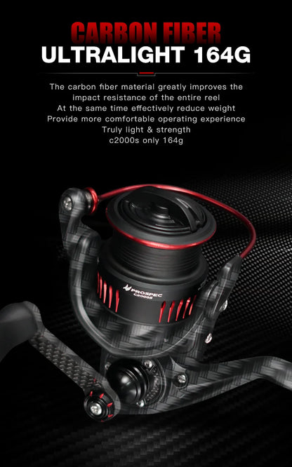 Spining Reel Ultralight Carbon Fiber Freshwater Saltwater Fishing